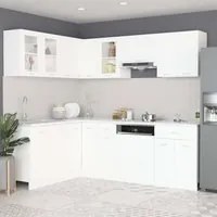 Set Armadi da Cucina 11 pz Bianco in Truciolato 3067663