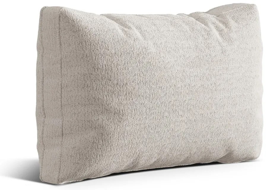 Cuscino per divano beige con rivestimento in bouclé Kemi – Cosmopolitan Design