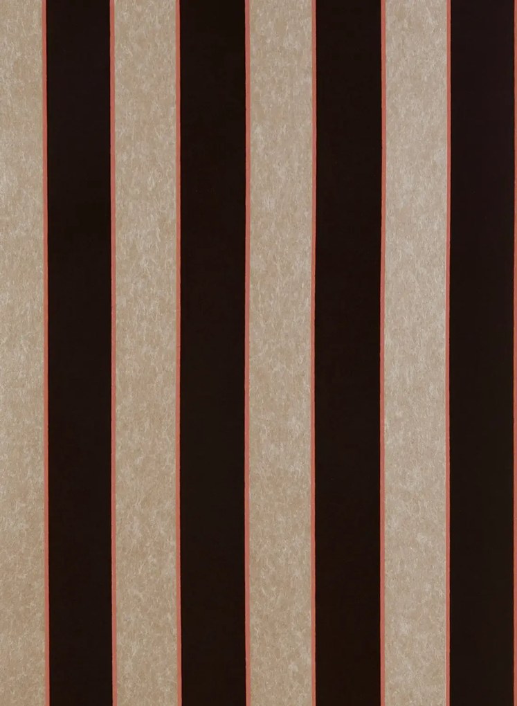Osborne & Little Tapete Regency Stripe - Bronze/ Coral