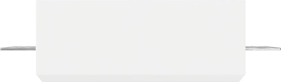 Portafaretto Rettangolare 150x80mm 2xGU10 in Gesso Pitturabile