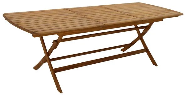 Tavolo da giardino allungabile allunghe integrate in legno massello L180-240 cm CANOPEE