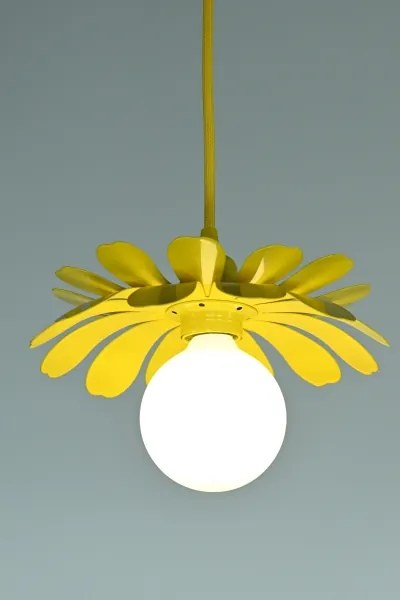 Bohemia-Design - Lampada a sospensione con cavo 1xE27/60W/230V gialla