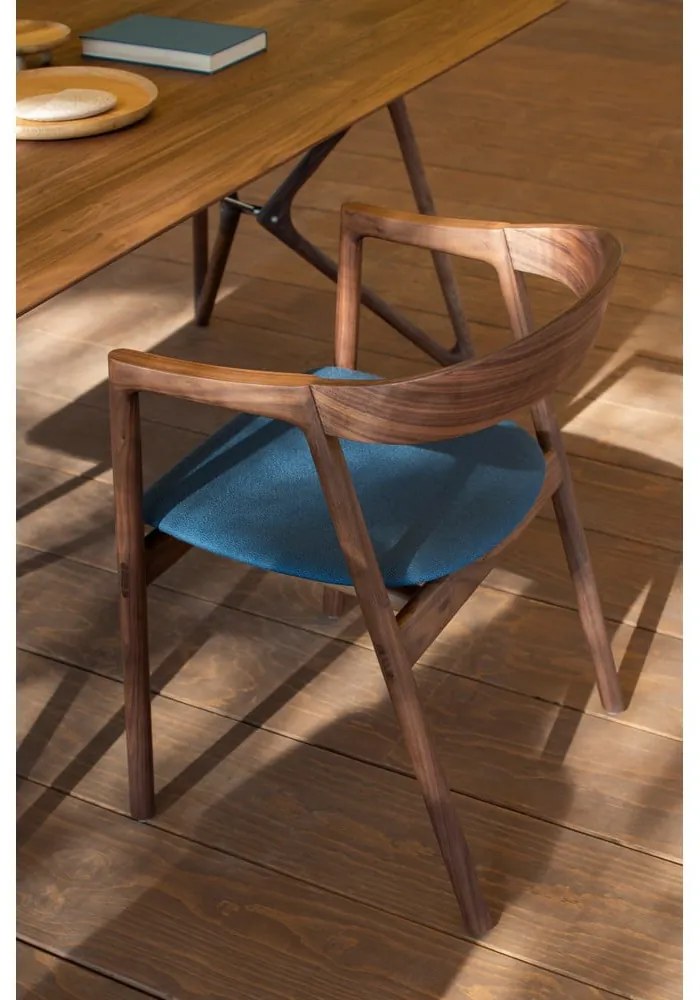 Sedia da pranzo blu/marrone Muna – Gazzda