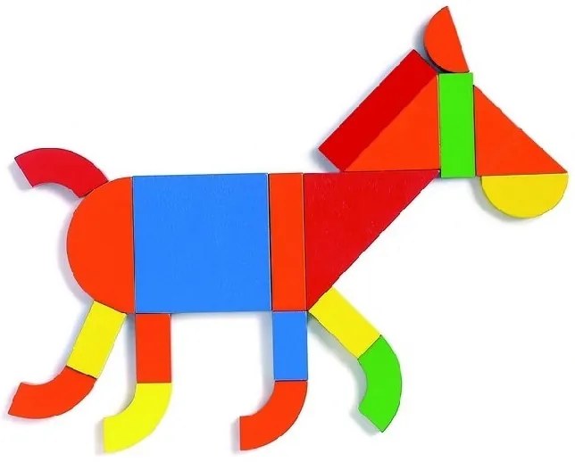 Geoform - valigetta con pezzi in legno magnetici