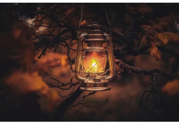 Brilagi - Lampada ad olio LANTERNA 24,5 cm rame