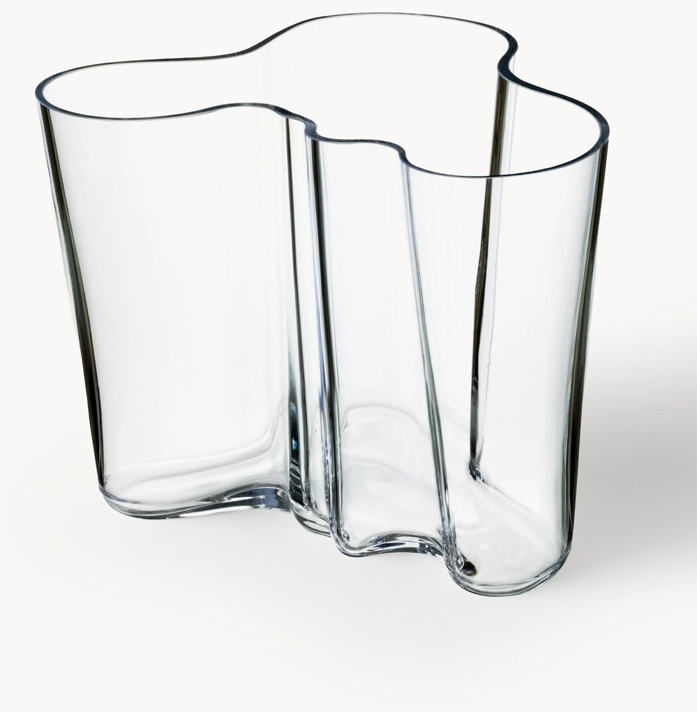 Vaso in vetro soffiato Alvar Aalto, alt. 16 cm
