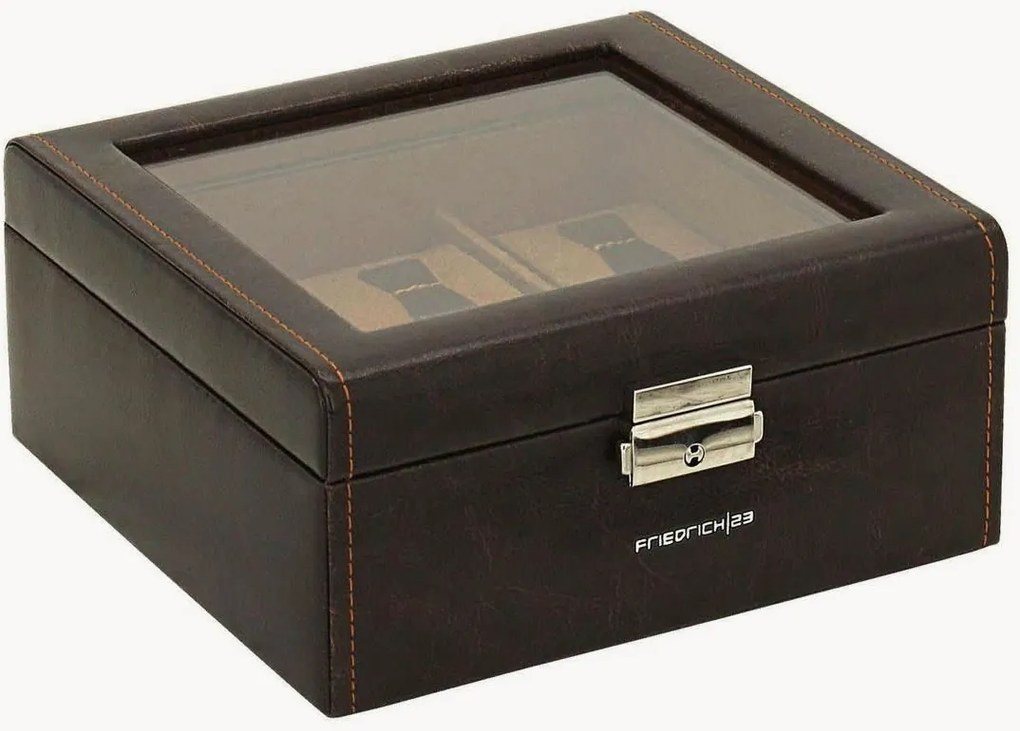 Cofanetto per orologi in similpelle Bond per 6 orologi