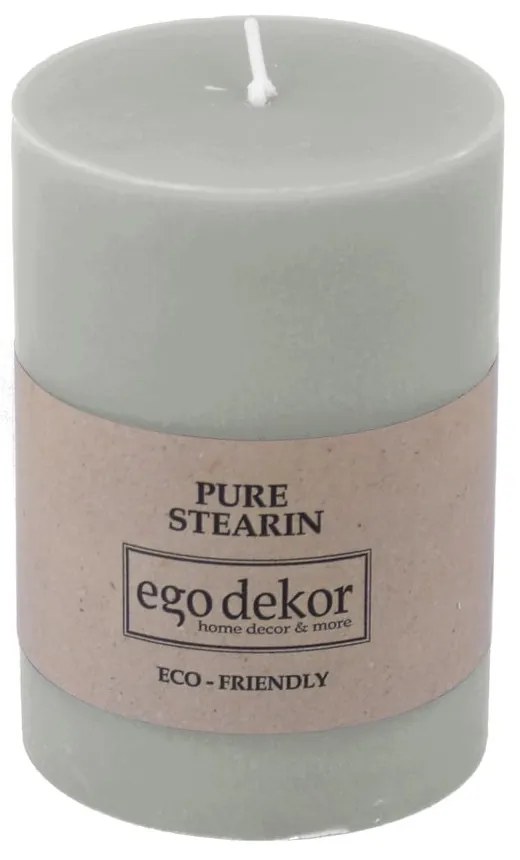 Candela Friendly blu turchese, tempo di combustione 37 h Eco - Eco candles by Ego dekor