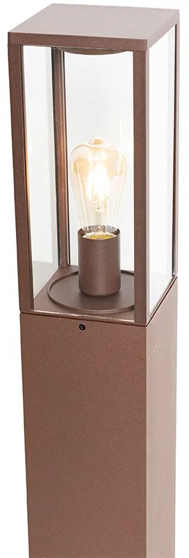 Lampada da terra per esterni industriale marrone ruggine 80 cm IP44 - Charlois