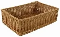 Cesta espositore portapane in vimini rettangolare cm 40 x 28 h 10