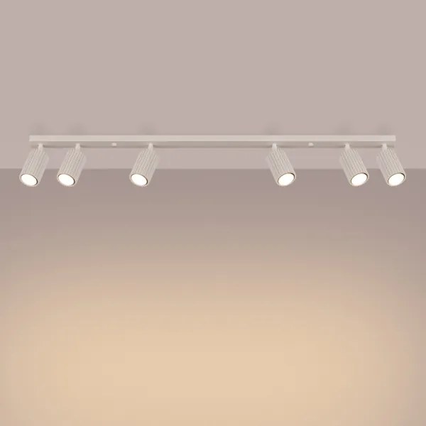 Sollux SL.1604 - Faretto KARBON 6xGU10/10W/230V color crema