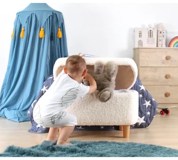 Pouf PIXI 37x61 cm bianco