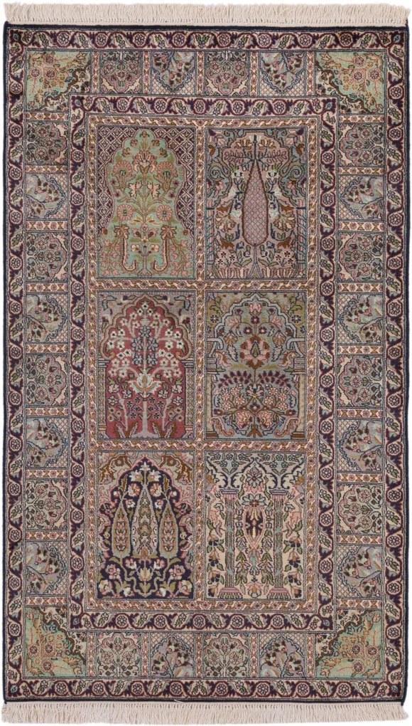 Cashmere Silk Tappeto orientale 100 x 160 (Indian) Annodato A Mano