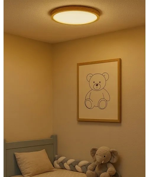 Plafoniera LED/24W/230V 3000/4000/6500K Ø 30 cm beige