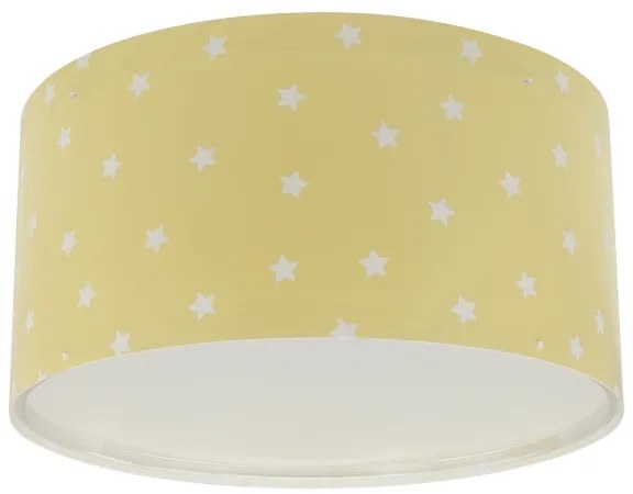 Dalber 82216A - Plafoniera per bambini STAR LIGHT 2xE27/60W/230V giallo