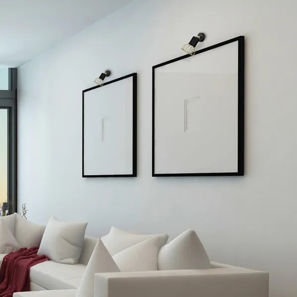 Faretto da muro DANTE 1xGU10/25W/230V nero/oro