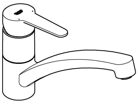 GROHE 31685000 - Miscelatore per lavello STARTECO cromo lucido