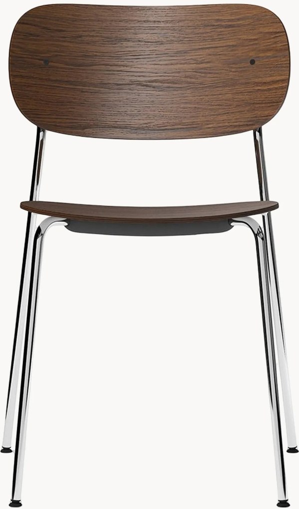Sedia da pranzo in metallo e legno Co