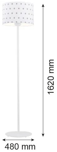 Argon 4129 - Lampada da terra MAGIC 1xE27/15W/230V bianco