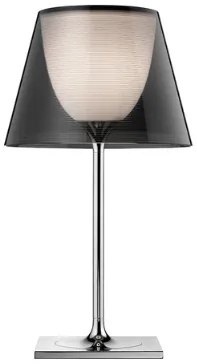 Flos KTribe Table 1 Lampada da tavolo 56 cm a luce diffusa in alluminio e diffusore esterno Fumè