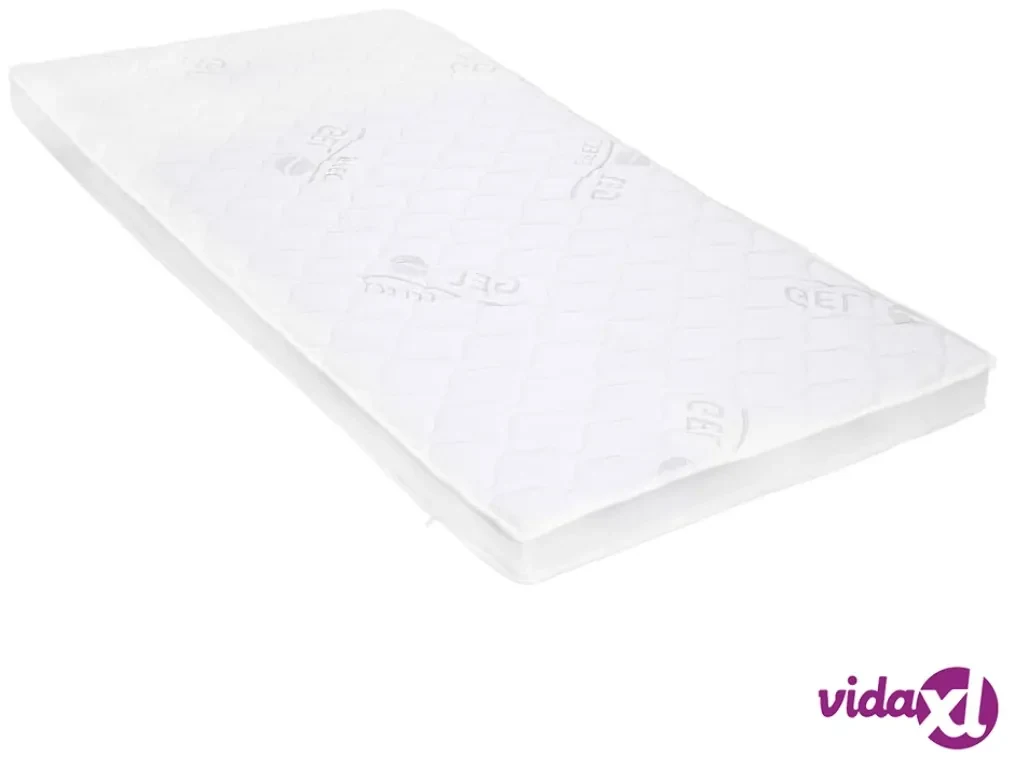 vidaXL Coprimaterasso 120x200 cm Schiuma di Gel 7 cm