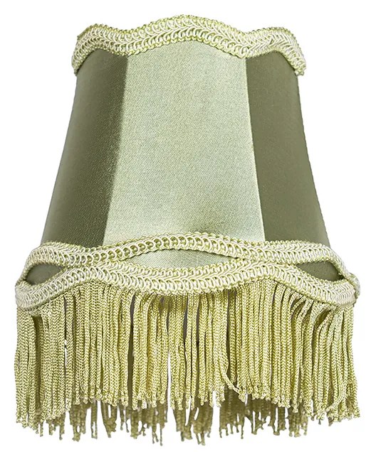 Paralume in tessuto verde 12 cm - Granny