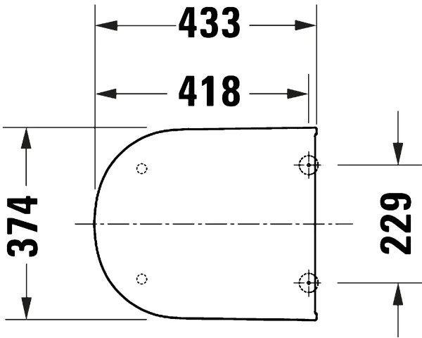 Duravit 28210000 - Sedile per WC D-CODE 37,4x43,3 cm bianco