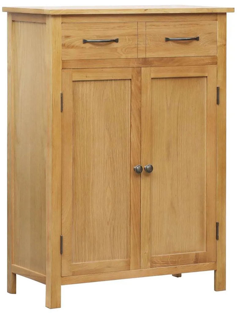 Scarpiera 76x37x105 Cm İn Legno Massello Di Rovere /