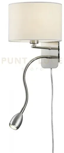 Applique a parete led hotel paralume 271170201 bianco