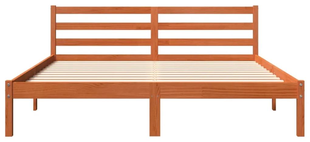 Giroletto marrone cera 180x200 cm in legno massello di pino