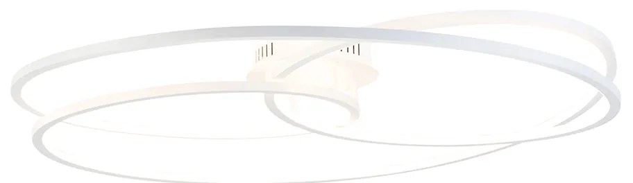 Plafoniera bianca 78 cm con LED a 3 step dimmer - Rowin