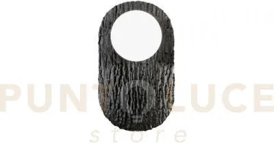 Applique a parete led hockey nero in metallo e alluminio 6w 700lm c...