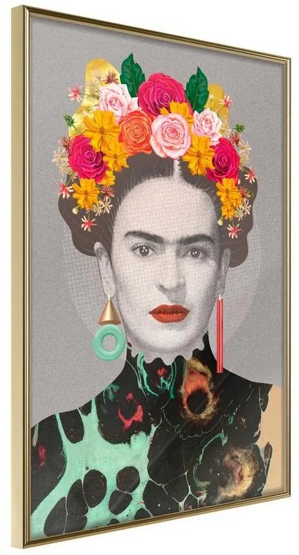 Poster  Charismatic Frida  Cornice Quadri Cornice d'oro, Larghezza x Altezza Home decor 20x30