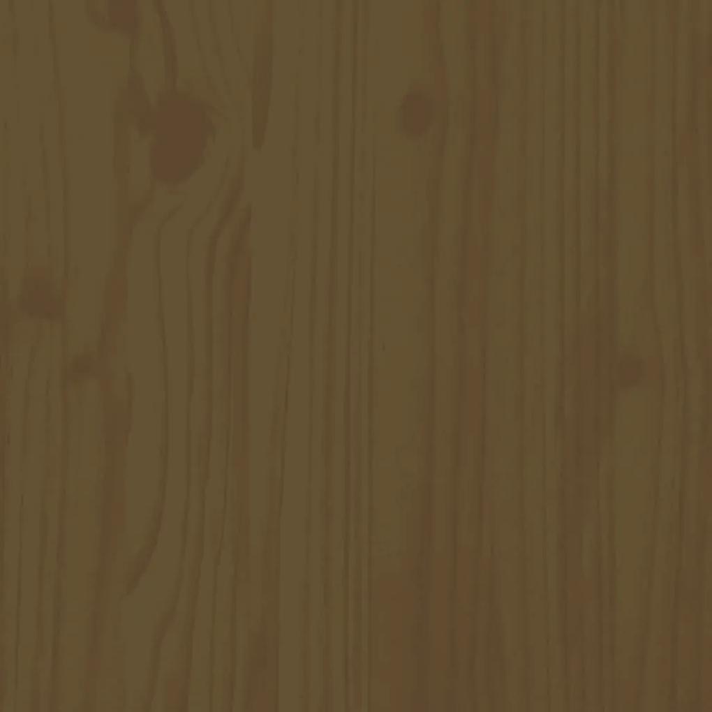 Testiera per letto miele 204x6x82,5cm in legno massello di pino