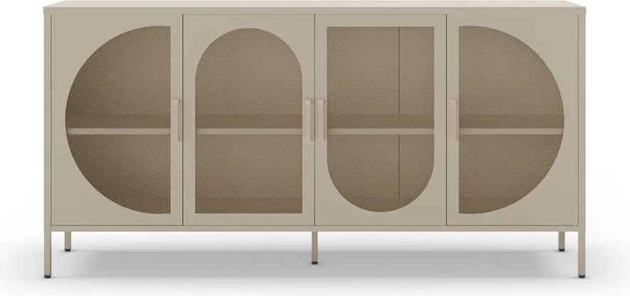 Cassettiera color crema 160x90 cm Tayra - Marckeric