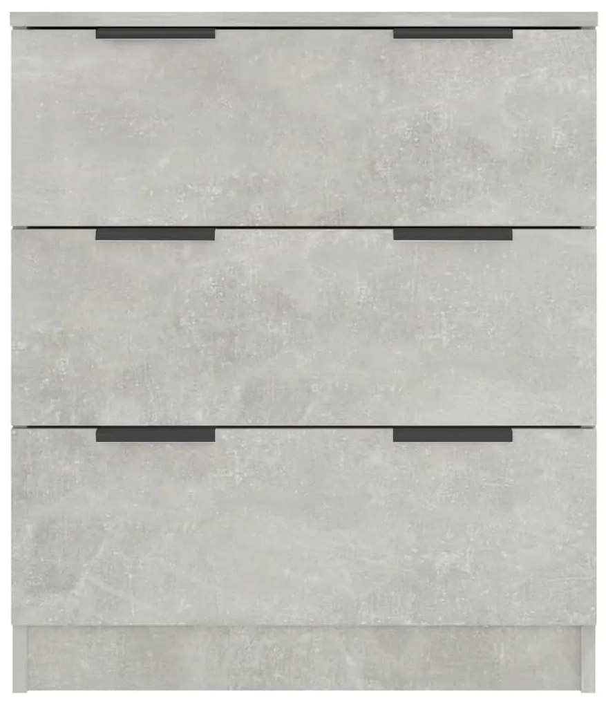 Credenza grigio cemento 60x30x70 cm in legno multistrato