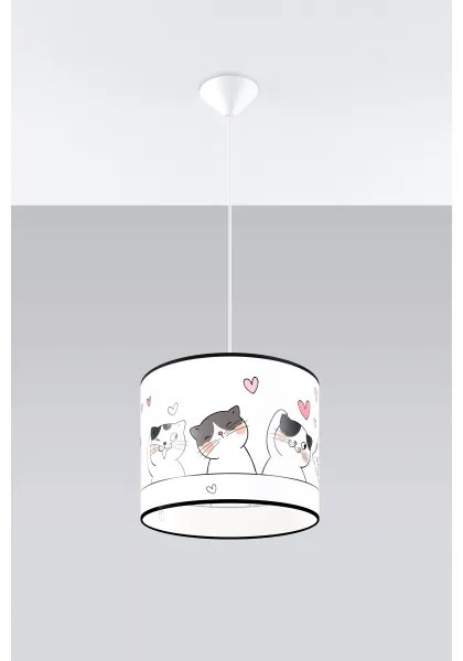 Sollux SL.1418 - Lampadario a sospensione per bambini CAT 1xE27/15W/230V diametro 30 cm