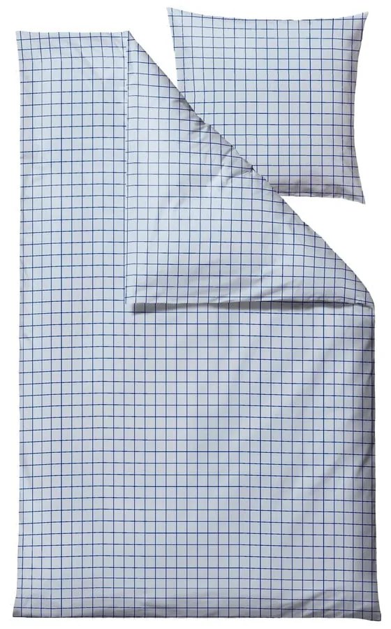 Set copripiumino e federa azzurro in cotone renforcé per letto singolo 140x200 cm Vista – Södahl