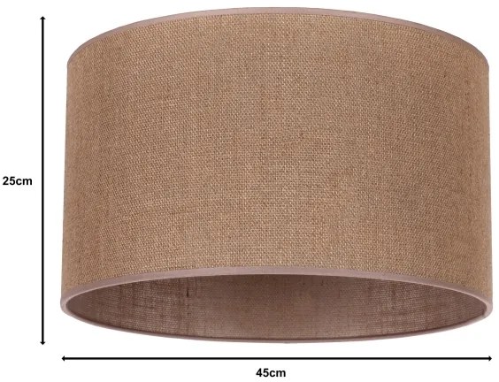 Duolla - Paralume universale ROLLER E27 Ø 50 cm marrone