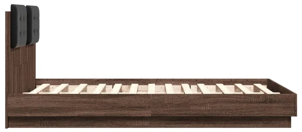 Giroletto testiera rovere marrone 135x190 cm legno multistrato