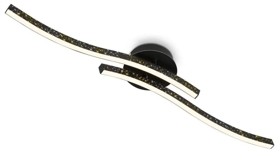 Briloner 3718-025 - Lampadario a plafone LED REY 2xLED/6W/230V nero