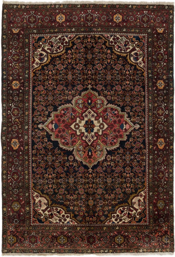 Farahan Tappeto 190x130 (Iran) Annodato A Mano