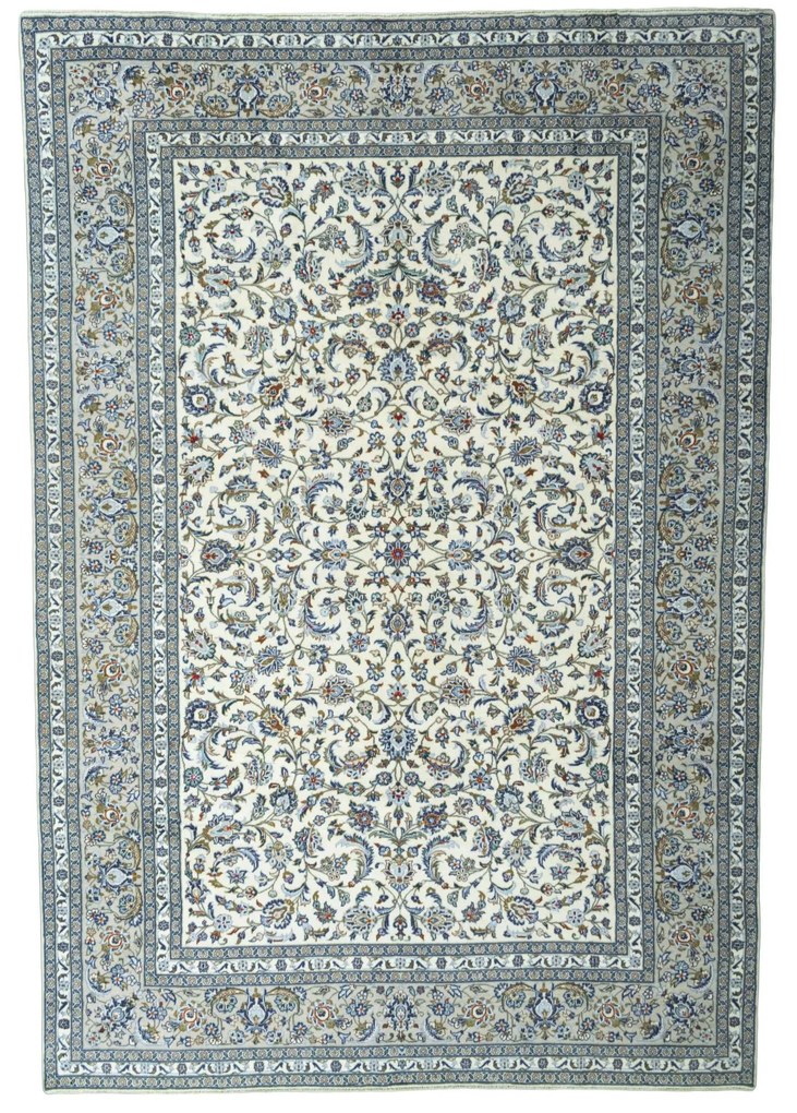 Kashan Tappeto persiano 360x250 Beige (Iran) Annodato A Mano