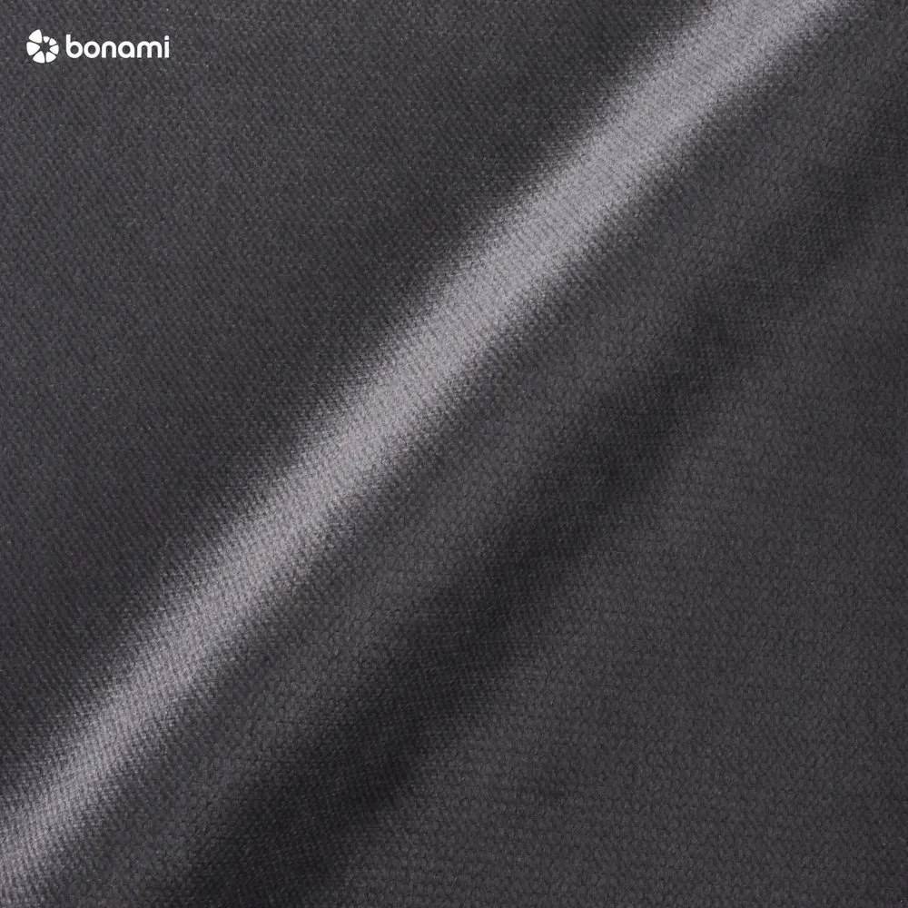 Divano letto angolare in velluto grigio scuro (angolo destro) Lofty Lilly - Miuform