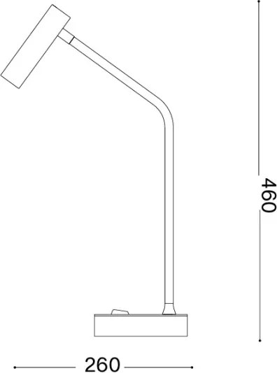 Ideal Lux - Lampada da tavolo LED EASY LED/3,5W/230V CRI 90 bianca