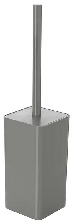 Porta scopino wc grigio completo di scopino con setole morbide Star