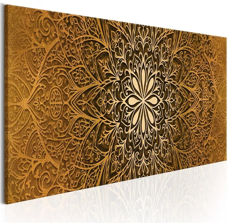 Quadro Golden Finesse  Colore Marrone, Dimensioni e Misure 150x50