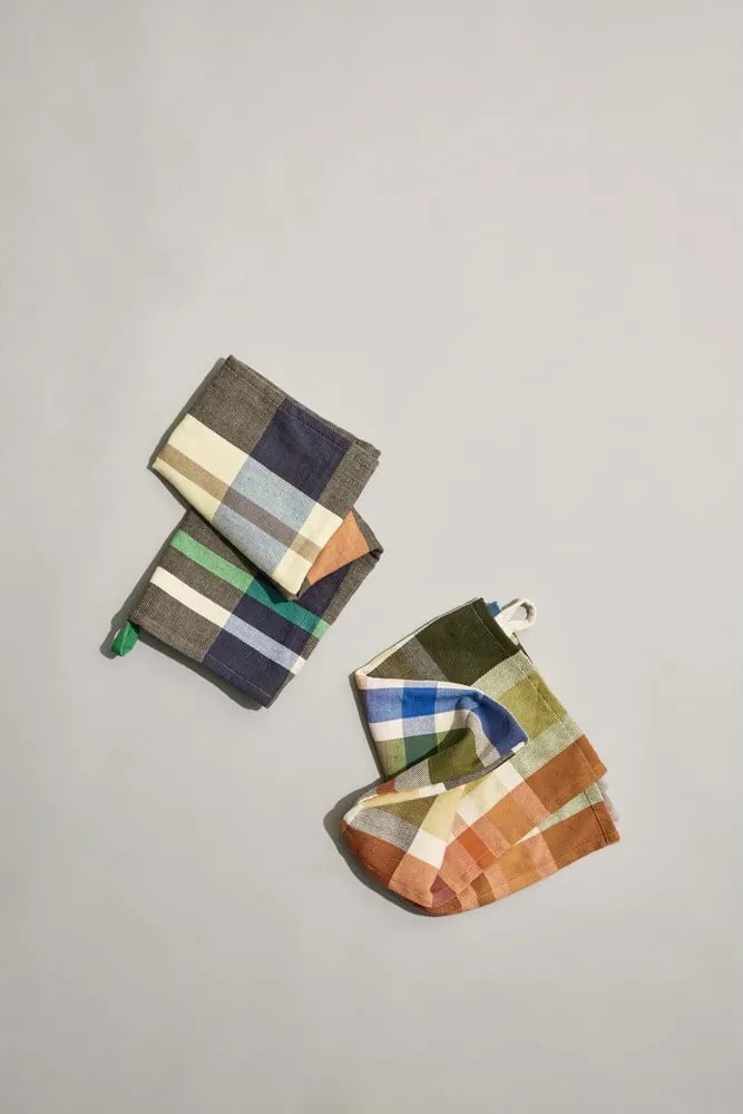 Set di 2 strofinacci in cotone 50x70 cm Playful - Hübsch