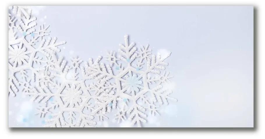 Quadro su tela Fiocchi di neve Inverno Neve 100x50 cm