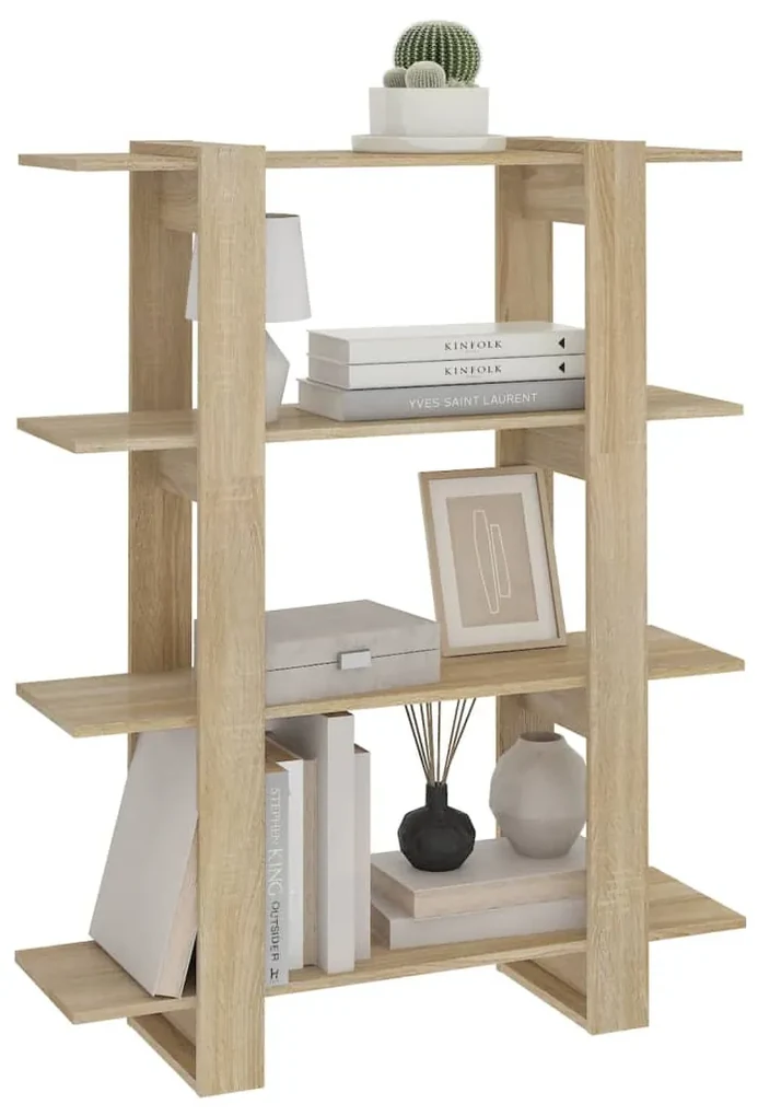 Libreria/divisorio rovere sonoma 100x30x123,5 cm